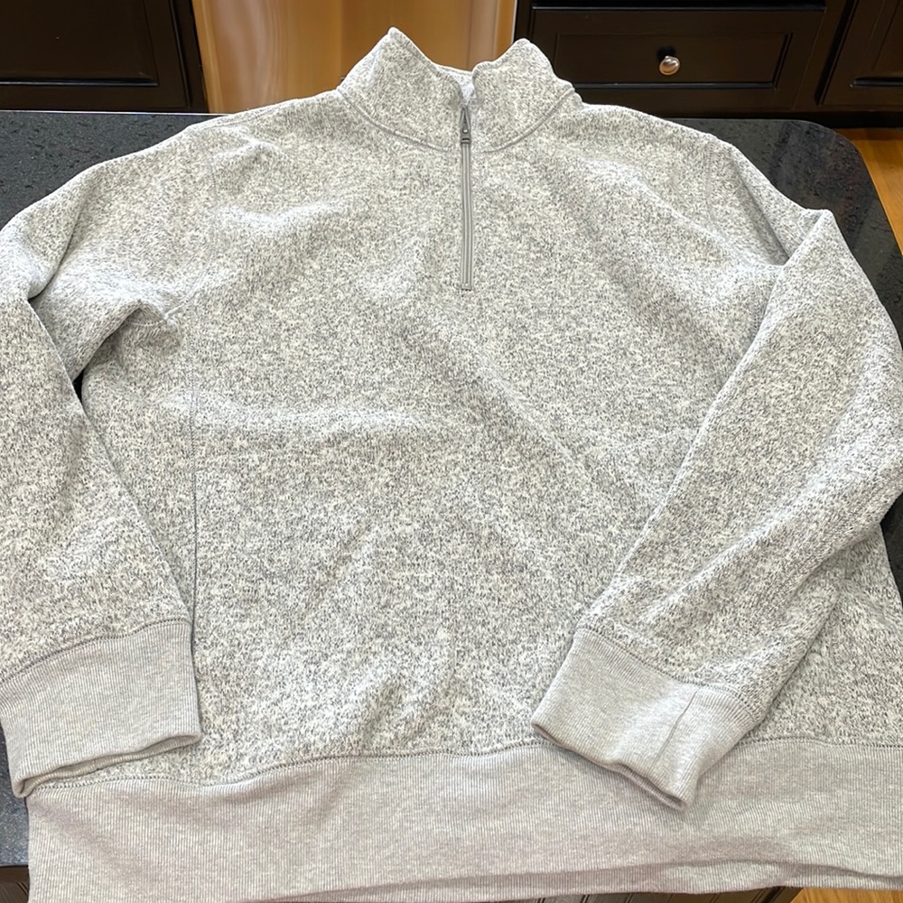 J. Crew half zip sweater gray Large